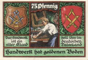 Német Birodalom/Weimari Köztársaság/Stolzenau 1921. 25Pf (3x) + 50Pf (3x) + 75Pf (3x) + 1M (3x) 12kl...