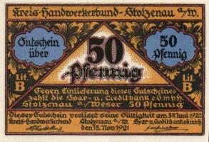 Német Birodalom/Weimari Köztársaság/Stolzenau 1921. 25Pf (3x) + 50Pf (3x) + 75Pf (3x) + 1M (3x) 12kl...