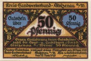 Német Birodalom/Weimari Köztársaság/Stolzenau 1921. 25Pf (3x) + 50Pf (3x) + 75Pf (3x) + 1M (3x) 12kl...