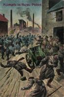 Military WWI. Battle in Russian Poland