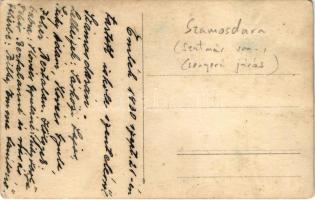 1930 Szamosdara, Dara (Szatmár); iskola szentelő ünnepség, Sárközi Lajos, Sziky Ádám, Kovács Gyula é...