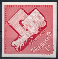 1963 Nagy Idők - Nagy események - Első Postai Konferencia vágott bélyeg