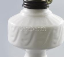 Petróleumlámpa. Mázas kerámia, jó állapotban, m: 49 cm