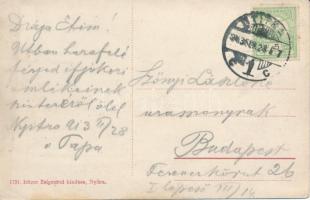 1913 Nyitra, Nitra; látkép a püspöki várról nézve. Iritzer Zsigmond kiadása / view from the bishop&#...