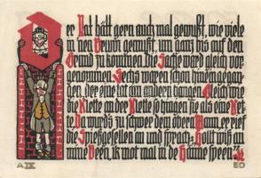 Német Birodalom/Weimari Köztársaság/Schöppenstedt 1921. 50Pf (10x) 10klf db, teljes sor T:I