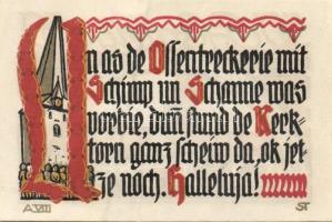 Német Birodalom/Weimari Köztársaság/Schöppenstedt 1921. 50Pf (10x) 10klf db, teljes sor T:I