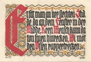 Német Birodalom/Weimari Köztársaság/Schöppenstedt 1921. 50Pf (10x) 10klf db, teljes sor T:I