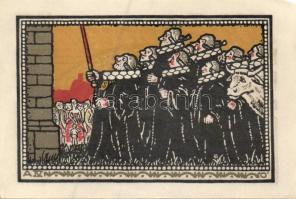 Német Birodalom/Weimari Köztársaság/Schöppenstedt 1921. 50Pf (10x) 10klf db, teljes sor T:I