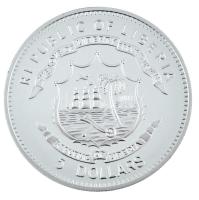 Libéria 2009. 5$ Cu "Nagy Hadvezérek - Sir Francis Drake" multicolor festéssel, kapszulába...