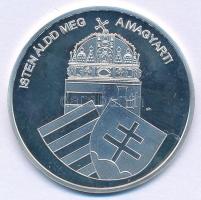 DN "Nemzetünk nagyjai - Kossuth Lajos" kétoldalas Ag emlékérem tanúsítvánnyal (10,37g/0,99...