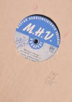 14 db gramofon lemez borítóval nagyrészt. ca 1940-es évek