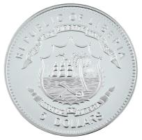 Libéria 2009. 5$ ezüstözött Cu "Nagy Hadvezérek - Árpád fejedelem" multicolor festéssel, k...