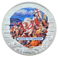 Libéria 2009. 5$ ezüstözött Cu "Nagy Hadvezérek - Julius Caesar" multicolor festéssel, kapszulában T:PP Liberia 2009. 5 Dollars silvered Cu "The Greatest Warlords of History - Julius Caesar" with multicolor picture, in capsule C:PP