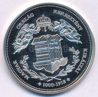 DN "Magyarország Keresztény Királyai / I. Mátyás 1458-1490" jelzetlen Ag emlékérem kapszul...