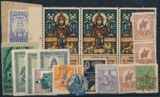 Magyar levélzáró tétel, benne összesen 17 db bélyeg