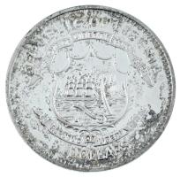 Libéria 2009. 5$ ezüstözött Cu "Nagy Hadvezérek - Árpád fejedelem" multicolor festéssel T:...