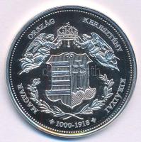 DN "Magyarország Keresztény Királyai / I. Lajos 1342-1382" jelzetlen Ag emlékérem kapszulá...