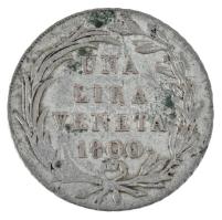 Olasz Államok / Velence / osztrák provincia 1800. 1L Ag "II. Ferenc" (4,75g) T:VF anyaghib...