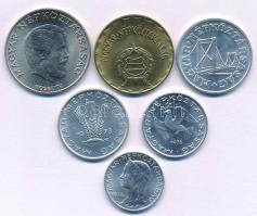 1978. 5f-5Ft (6xklf) forgalmi összeállítás T:UNC,AU