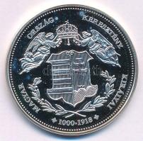 DN "Magyarország Keresztény Királyai / I. Ferenc József 1848-1916" jelzetlen Ag emlékérem ...