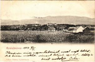 1904 Gyulafehérvár, Alba Iulia; látkép. Schäser Ferenc kiadása / general view (fl)