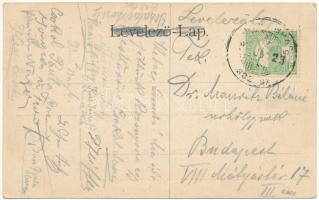 1913 Barcarozsnyó, Rozsnyó, Rosenau, Rasnov; Gasthof "Neue Welt" / Vendéglő, étterem / hot...