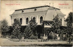 1908 Bikszádfürdő, Baile Bicsad, Bixad; Nagyvendéglő és étterem. Cseplák Bálint kiadása / restaurant (EK)