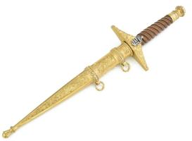 Honvédelmi miniszteri dísztőr. 2006. Díszdobozban, pengéjén adományozási véséssel. Szép állapotban