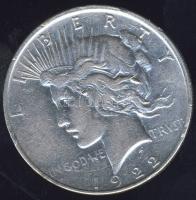 USA 1922. 1$ Ag "Peace" T:3 ü, ph