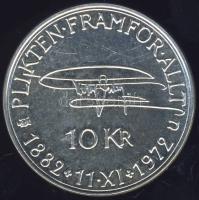 Svédország 1972. 10K Ag "VI.Gusztáv 90. születésnapja" T:2
