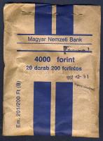 1992. 200Ft Ag (20x) eredeti bontatlan MNB csomagolásban! T: feltehetően 1 RRR!!!