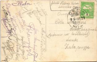 1915 Csepin, Cepin (Eszék, Osijek); Római katolikus templom, Anton von Mihalovic lakóháza, kastély /...