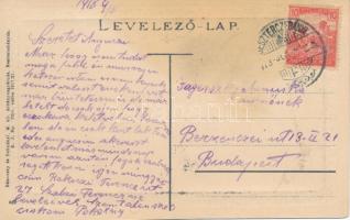 1918 Besztercebánya, Banská Bystrica; Bethlen Gábor utca, Neumann Ede üzlete. Bánovsky és Dohnányi k...