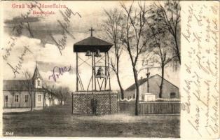 1905 Vornicenii Mici, Józseffalva (Bukowina, Bukovina); Hauptplatz / main square (fa)