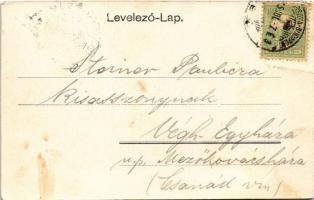 1905 Vornicenii Mici, Józseffalva (Bukowina, Bukovina); Hauptplatz / main square (fa)