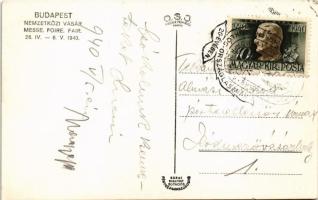 1940 Budapest XIV. Nemzetközi Vásár, Textil Ipar és Goldberg pavilon, Horthy Miklós, Purgly Magdolna...