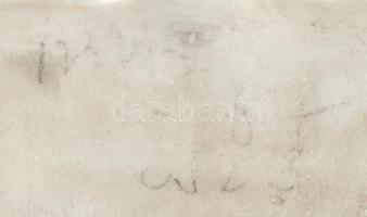 cca 1900, német, figurális ibolyaváza, sérült, m: 11,5 cm