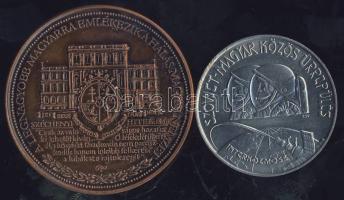 1980. 100Ft "Szovjet-magyar közös űrrepülés" T:BU + 1991. "Széchenyi István" Br ...