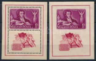 1949 Puskin blokkpár (8.000)