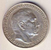 Német Birodalom/Weimari Köztársaság 1927. "Hindenburg" Ag (36,1mm átm.) 24,8g. Szign. K.Götz T:2 ph.