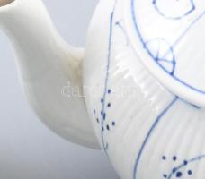 Villeroy & Boch búzavirág mintás teázó szett, kis sérülésekkel, m: 13 cm alatt