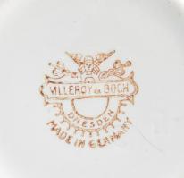 Villeroy & Boch búzavirág mintás teázó szett, kis sérülésekkel, m: 13 cm alatt