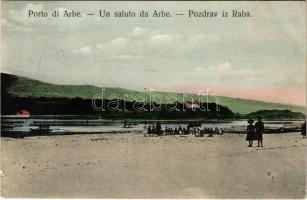 1910 Rab, Arbe; porto (tiny tear)