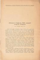 Bendefy László: Johannes Ungarus, XIII. századi magyar világjáró. Különlenyomat a a Földrajzi Közlemények LXX. kötet, 1942. évi 4. számából. 206-213p. Kissé foltos .