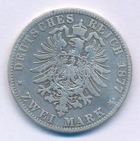 Német Államok / Poroszország 1877A 2M Ag "I. Vilmos" Berlin T:F patina
German States / Pr...