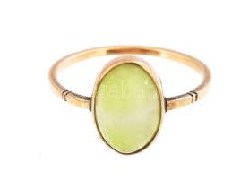 14K arany (Au) gyűrű topázzal. j.n. 2,12 g m: 54