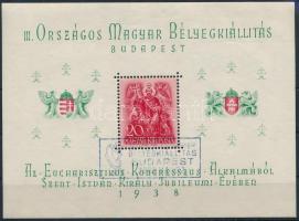 1938 ORBÉK blokk elsőnapi alkalmi bélyegzéssel (6.000)