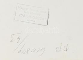 1961, Pálfai Gábor: Gagarin. Pecséttel jelzett. Gyűrődéssel, kopással, 18,5x13 cm