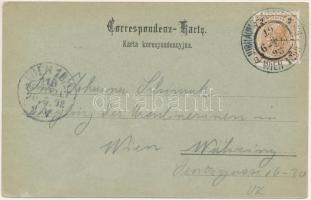 1898 (Vorläufer) Bukovina, Bucovina; Gruss aus Bukowina, Lippowaner. Leon König Czernowitz No. 52. /...