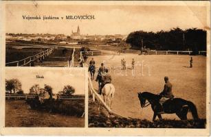 1928 Milovice, Vojenská jízdárna v Milovicích, skok / Military riding school, jump (EB)